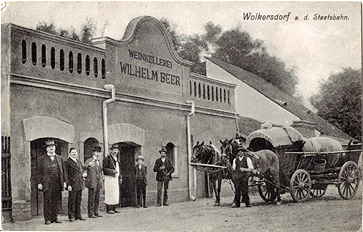 Weinkeller der Familie Beer in der Johannesgasse, 1936