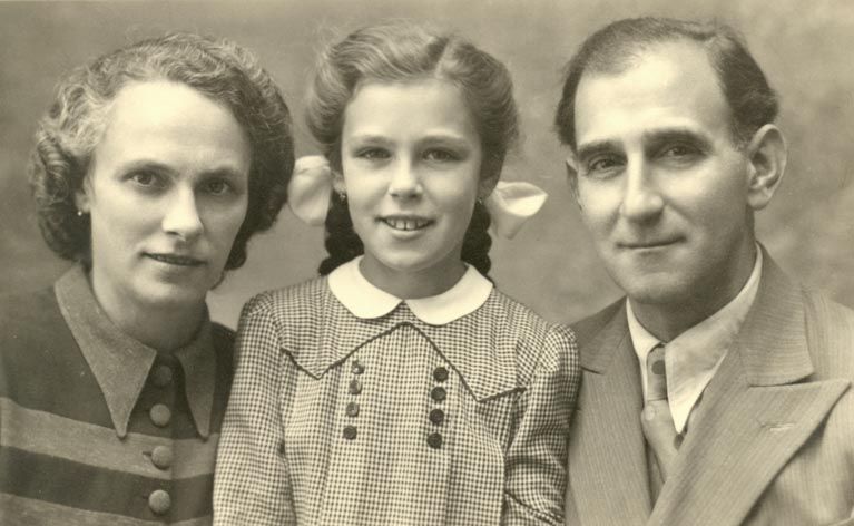 Kurt Diamant mit Frau Anna und Tochter Susanne